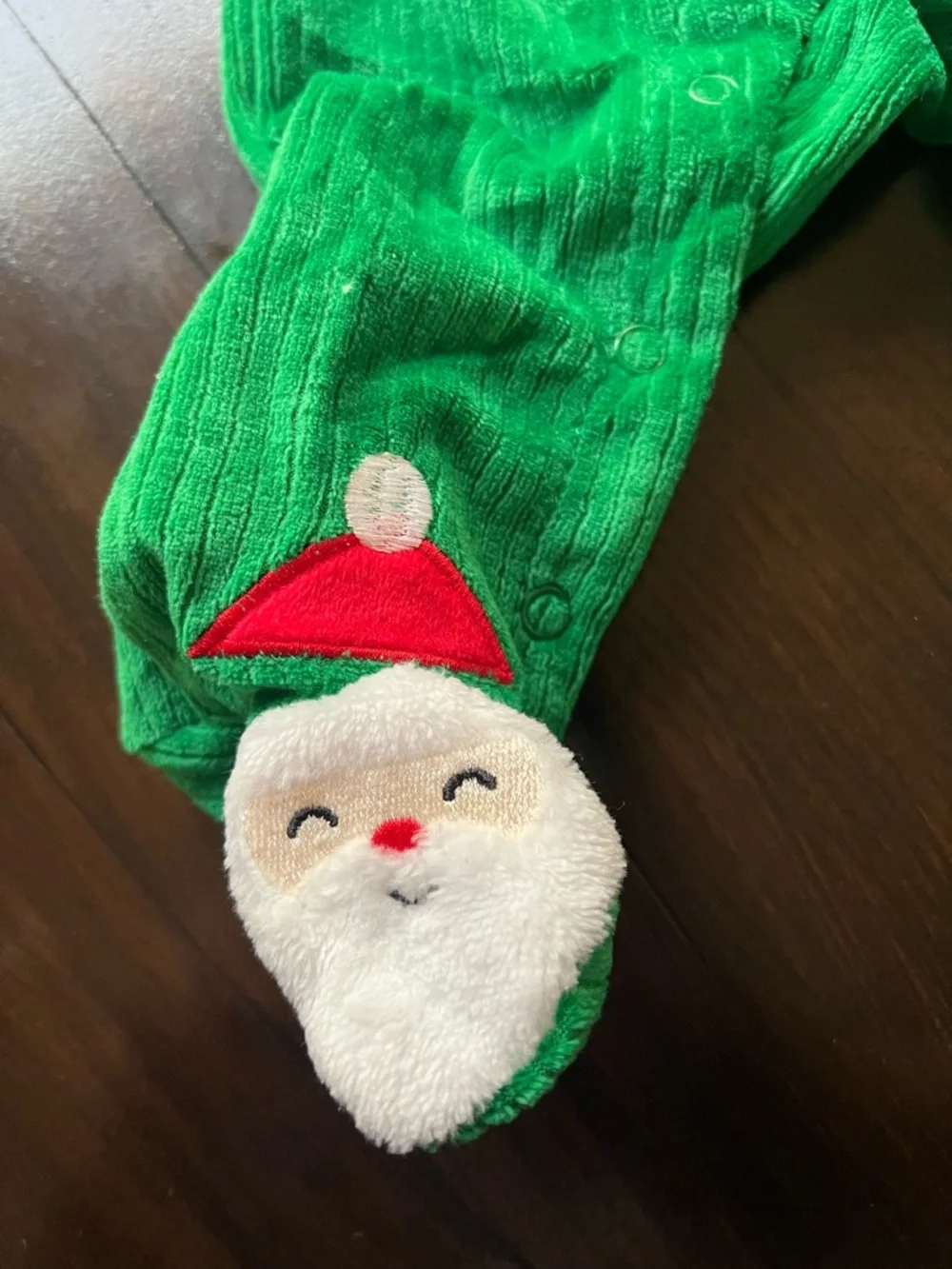 New - Baby Starters “I’m Santa’s Favorite” Christmas Footed One-Piece